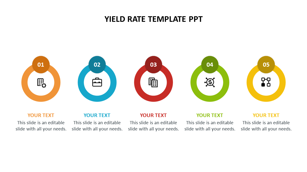 yield rate template ppt